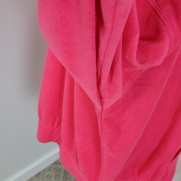 Lane Bryant LIVI Honeysuckle Pink Zip Front Towel Terry Hoodie Jacket 26/28 NEW - Picture 10 of 15